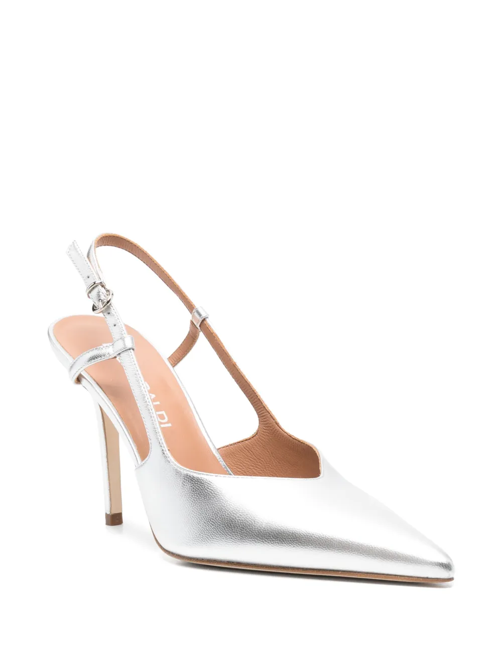 Lella Baldi 100mm metallic pumps - Zilver