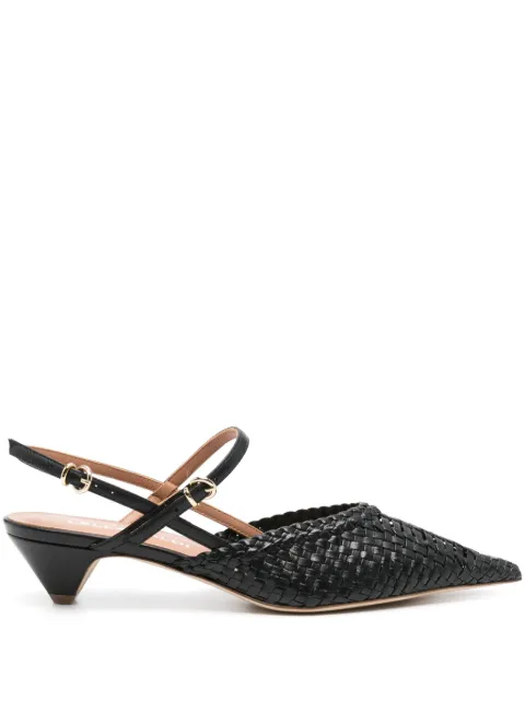 Lella Baldi zapatillas entretejidas con tacón de 35mm