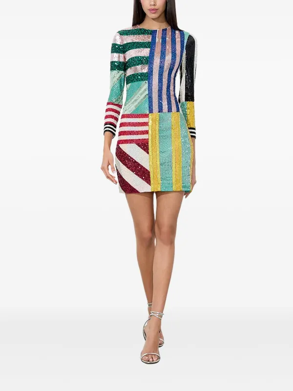 alice olivia sequin dress Harmony Asymmetrical With Slit by + at ALICE + OLIVIA Casey Clustered