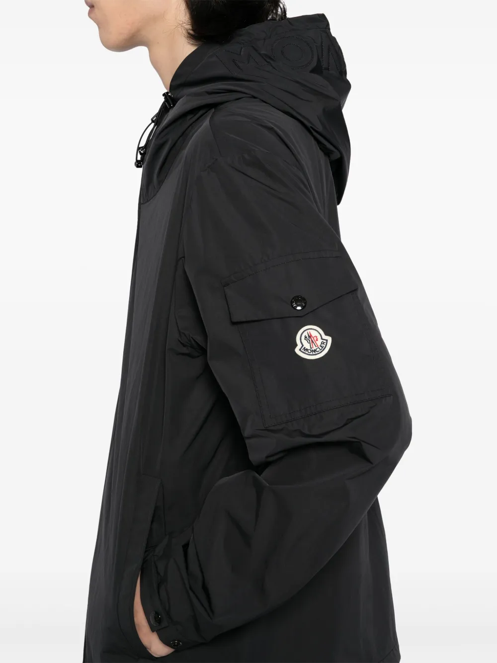 Moncler Sassiere jack met capuchon Zwart