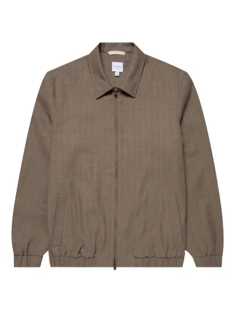 Sunspel zip-front textured jacket