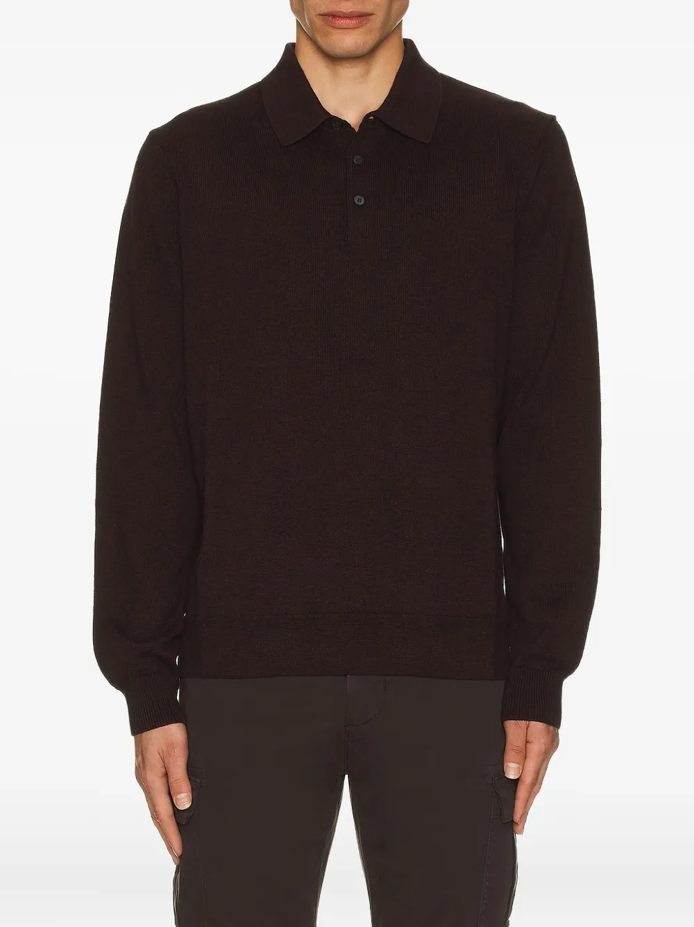 PAIGE Finsbury ribbed polo shirt - Rood
