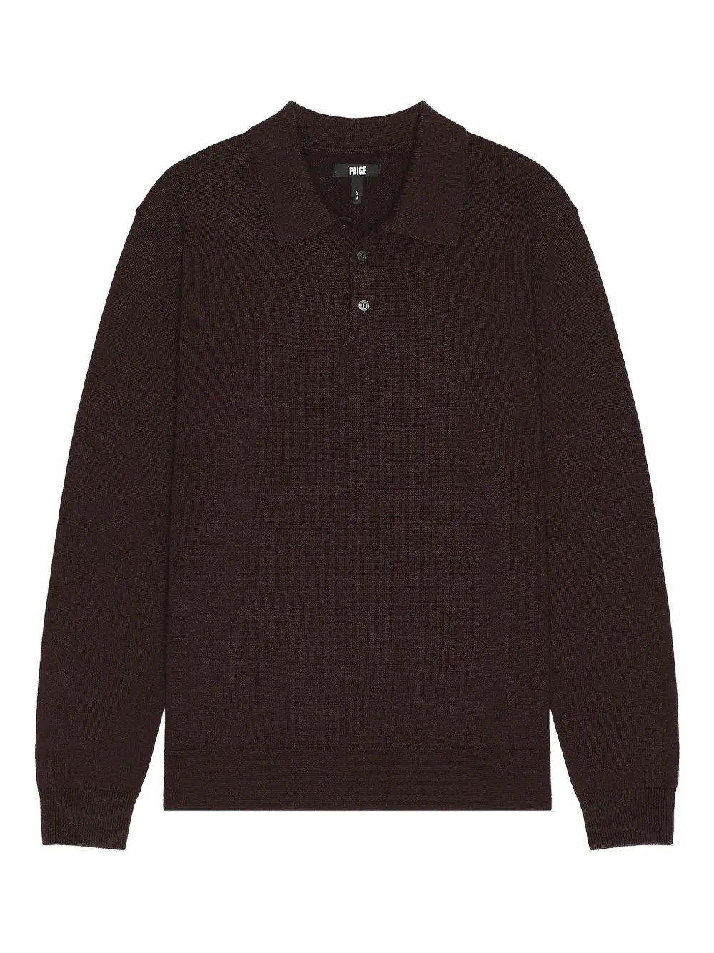 PAIGE Finsbury ribbed polo shirt | Red | Image 1