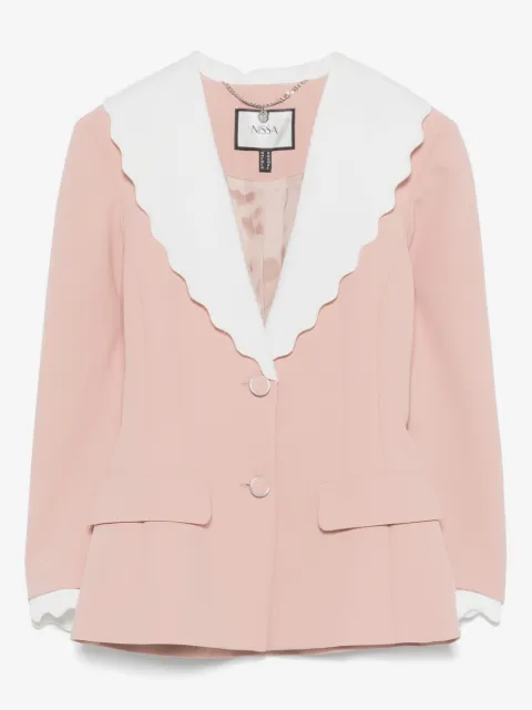 NISSA scalloped-lapels blazer