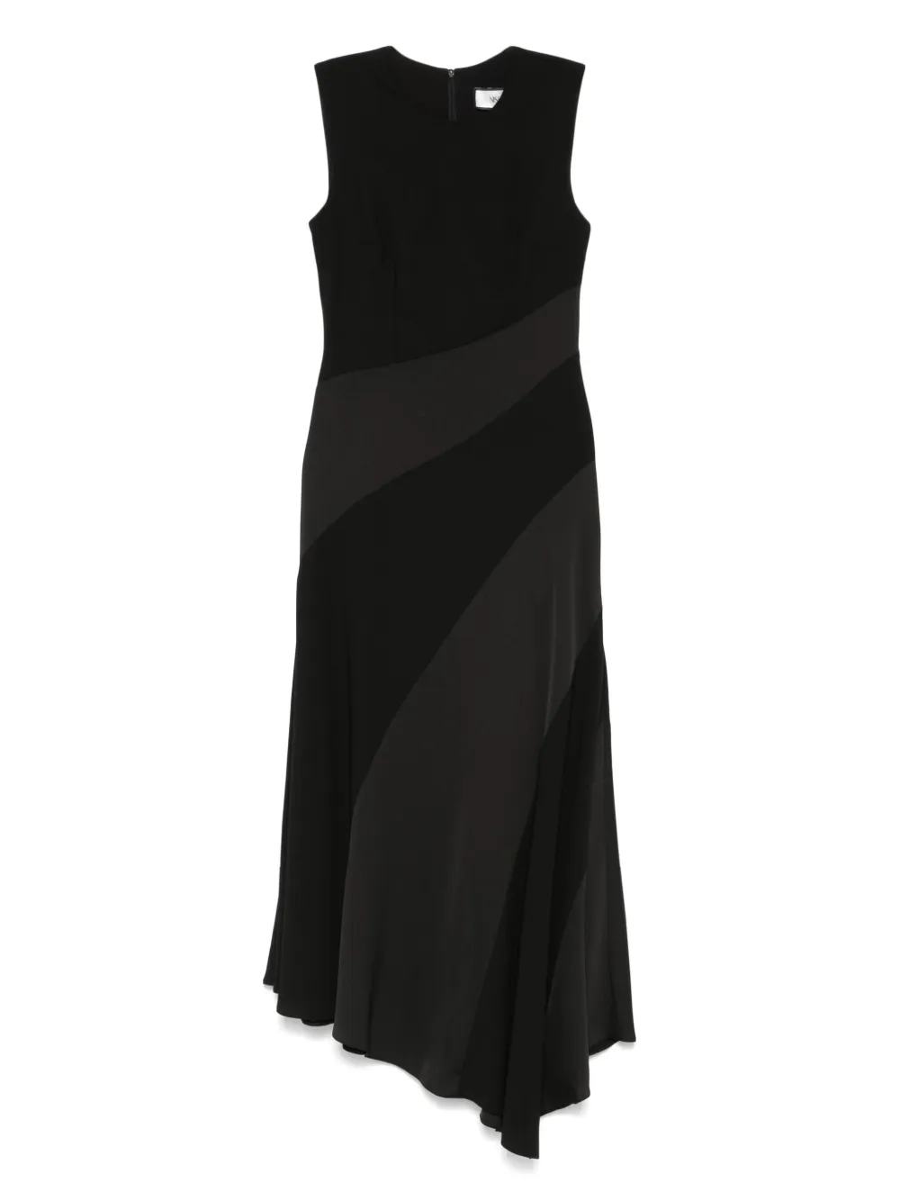 NISSA robe mi-longue à empiècements | noir | Image 1