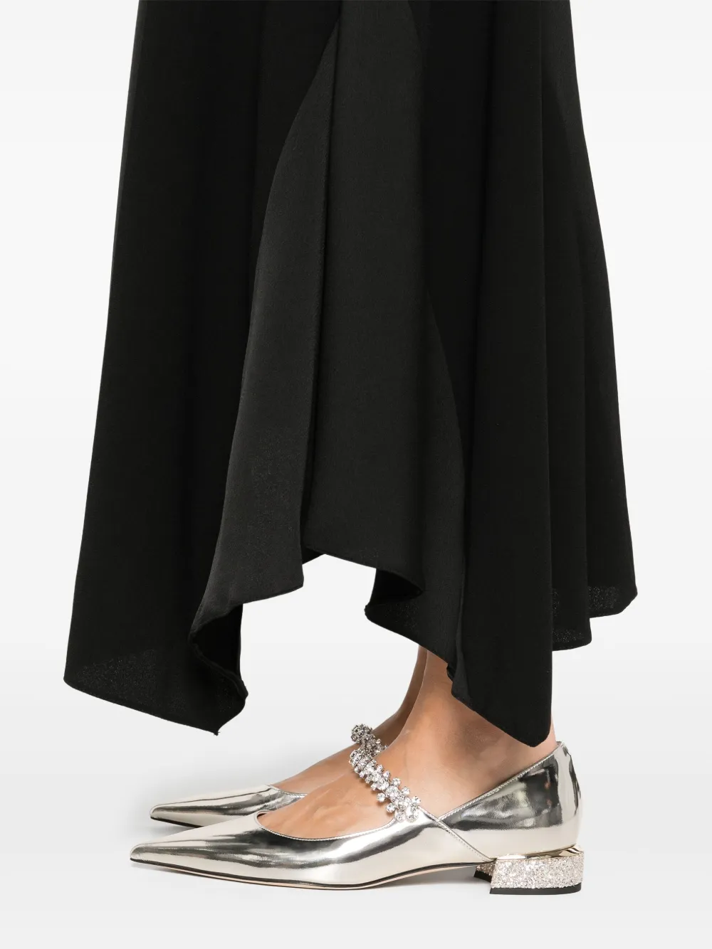 NISSA Midi-jurk met vlakken Zwart