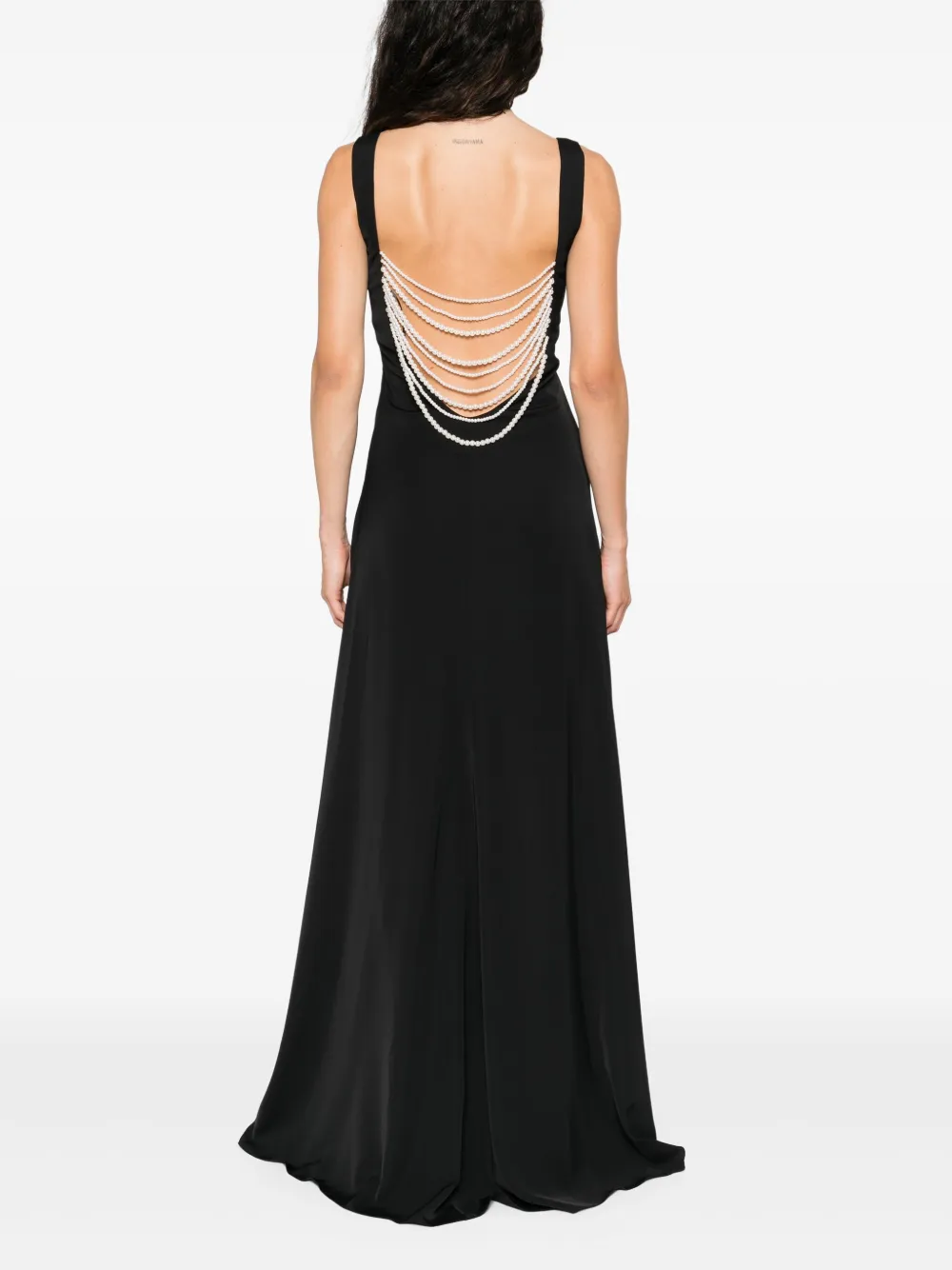 NISSA Maxi-jurk met strikdetail Zwart
