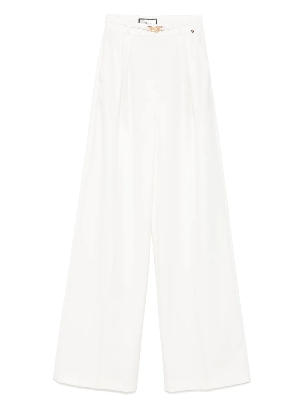 NISSA pleat-detailed trousers | White | Image 1