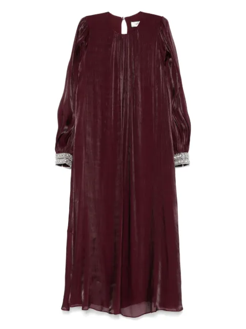 NISSA bead-embellished midi dress