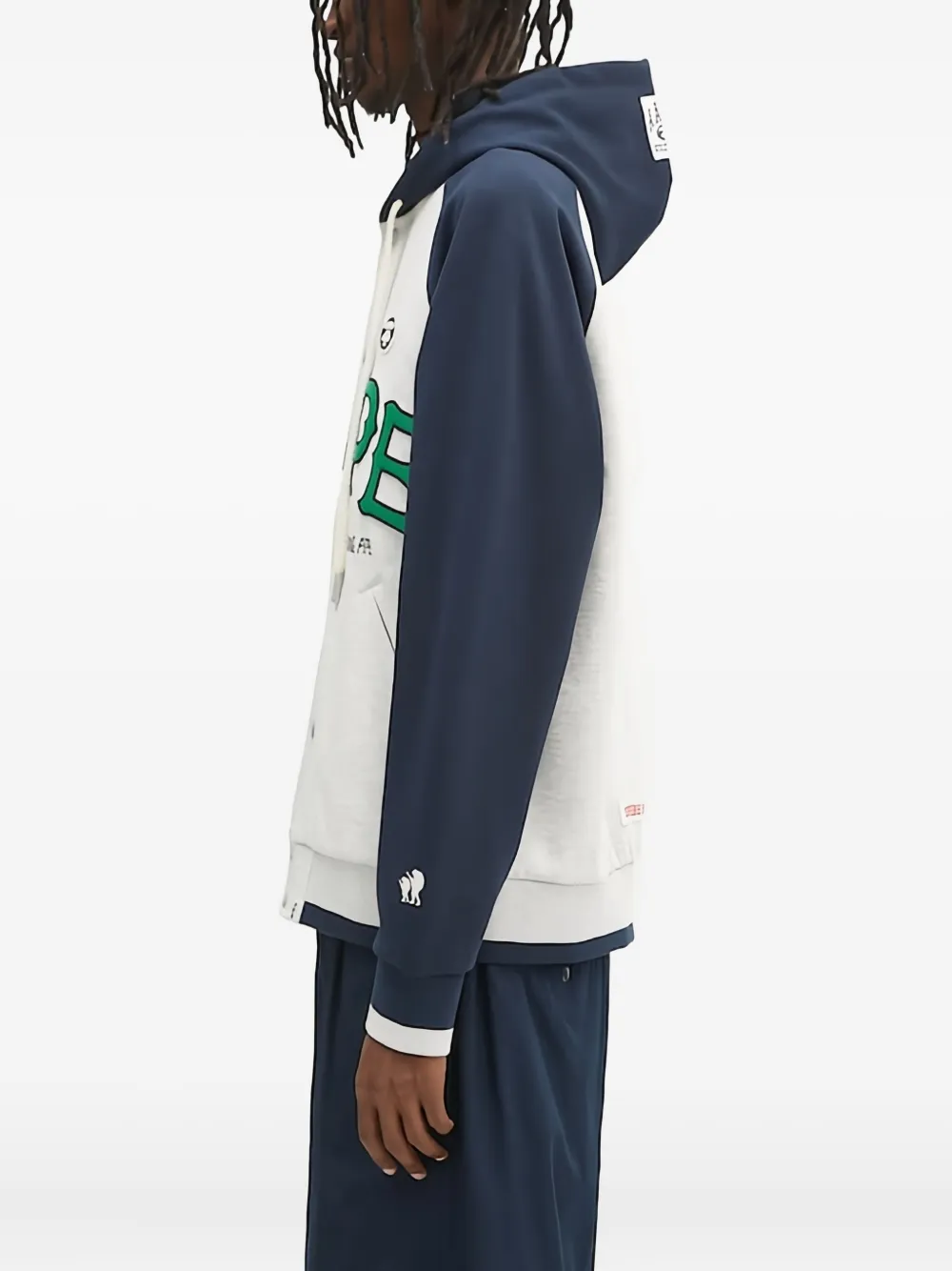 AAPE BY *A BATHING APE Moonface raglan jack met capuchon Blauw