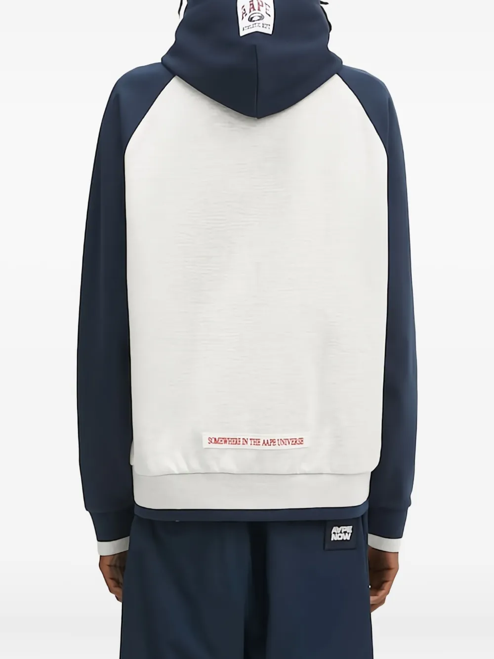 AAPE BY *A BATHING APE Moonface raglan jack met capuchon Blauw