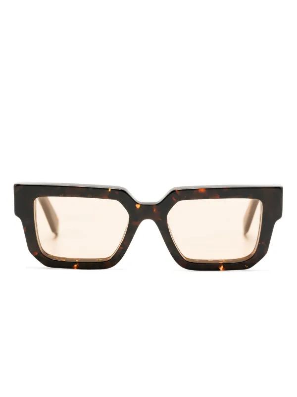 Off-White Eyewear スクエアフレーム サングラス | ブラウン