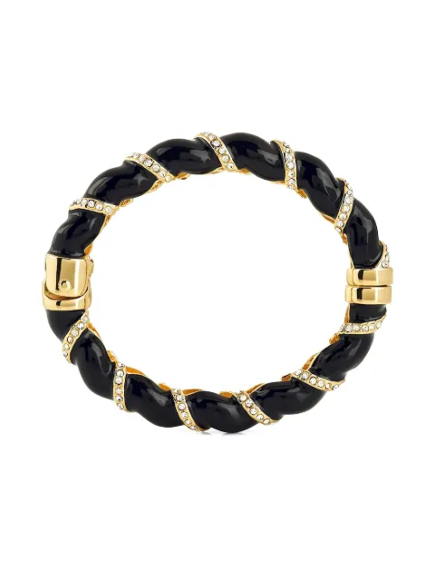 Kenneth Jay Lane Bracelete com aplicação de strass