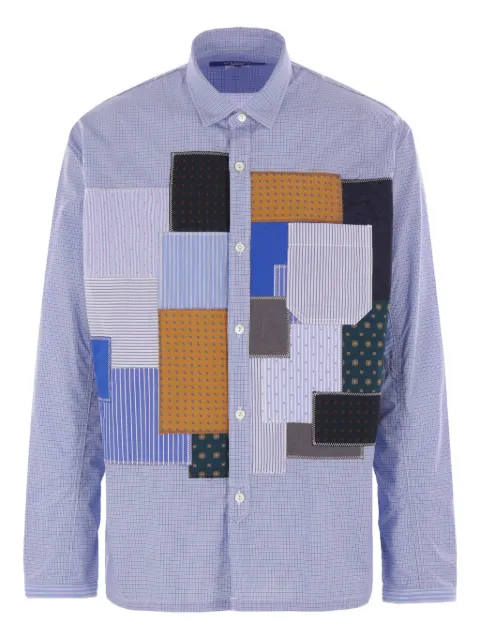 Junya Watanabe MAN patchwork poplin shirt 