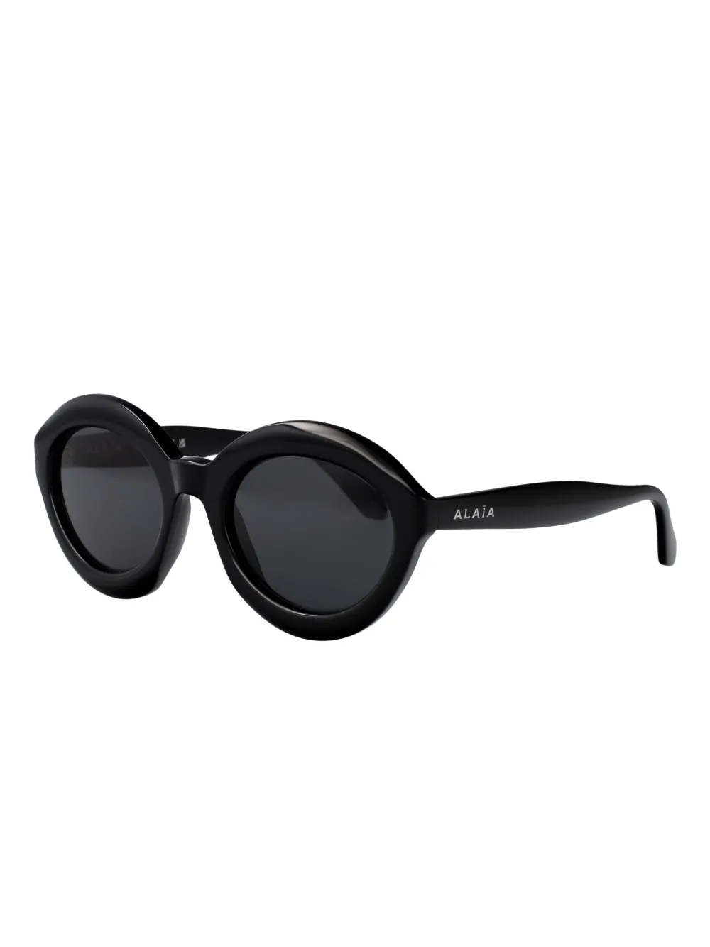 Alaia Eyewear Zonnebril met oversized ovalen montuur Zwart