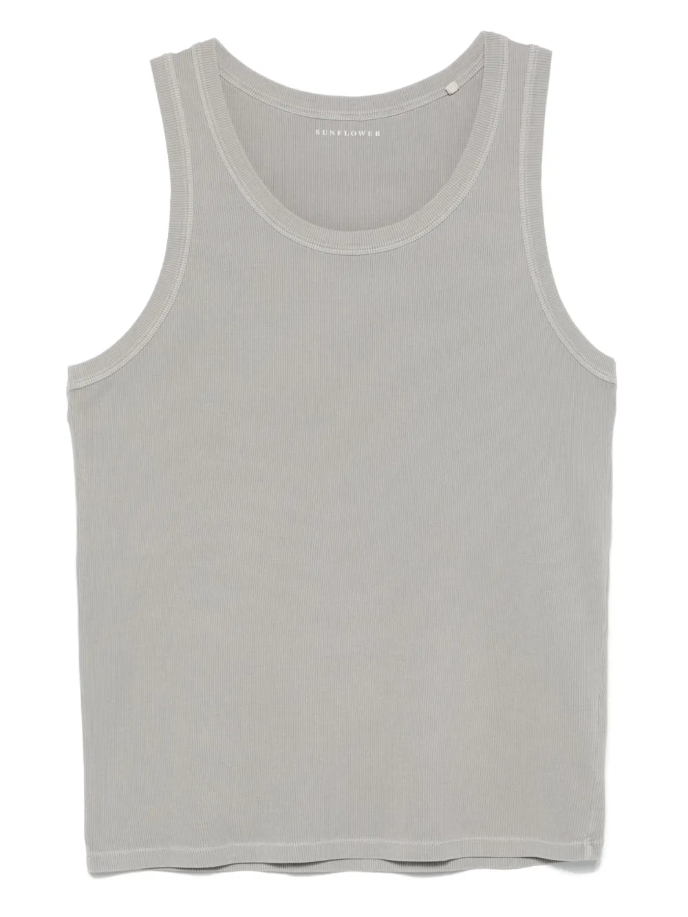 Sunflower ribbed tank top | Grey | Image 1