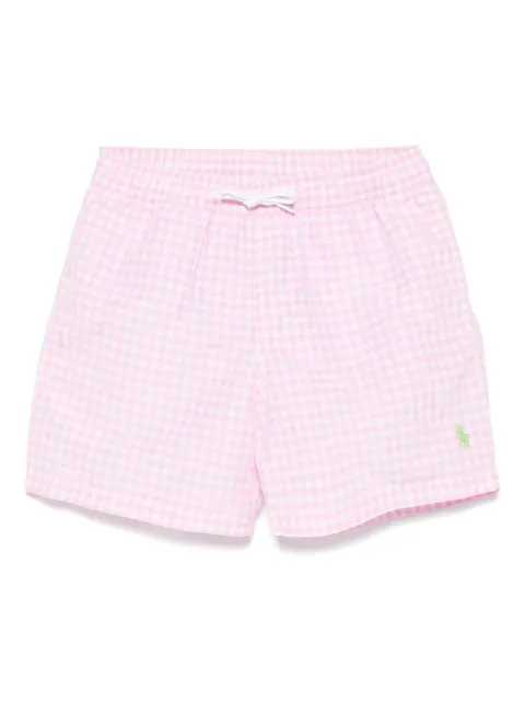 POLO RALPH LAUREN KIDS شورت سباحة بتطريز 'بولو بوني'