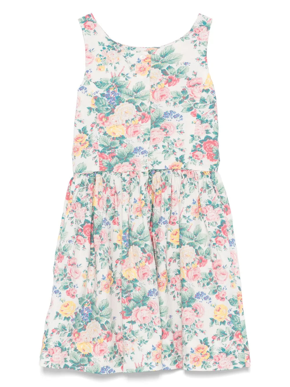 POLO RALPH LAUREN KIDS Jurk met bloemenprint Wit