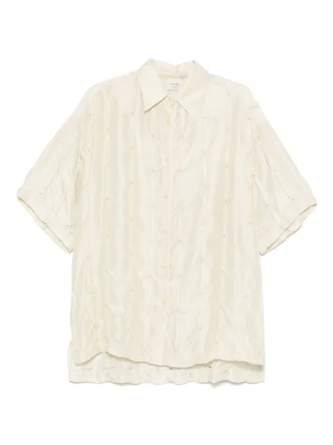 Alysi camisa de seda bordada