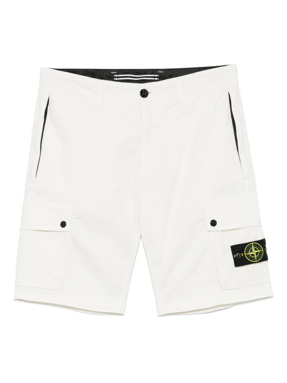 Stone Island Shorts met Compass-logopatch Wit