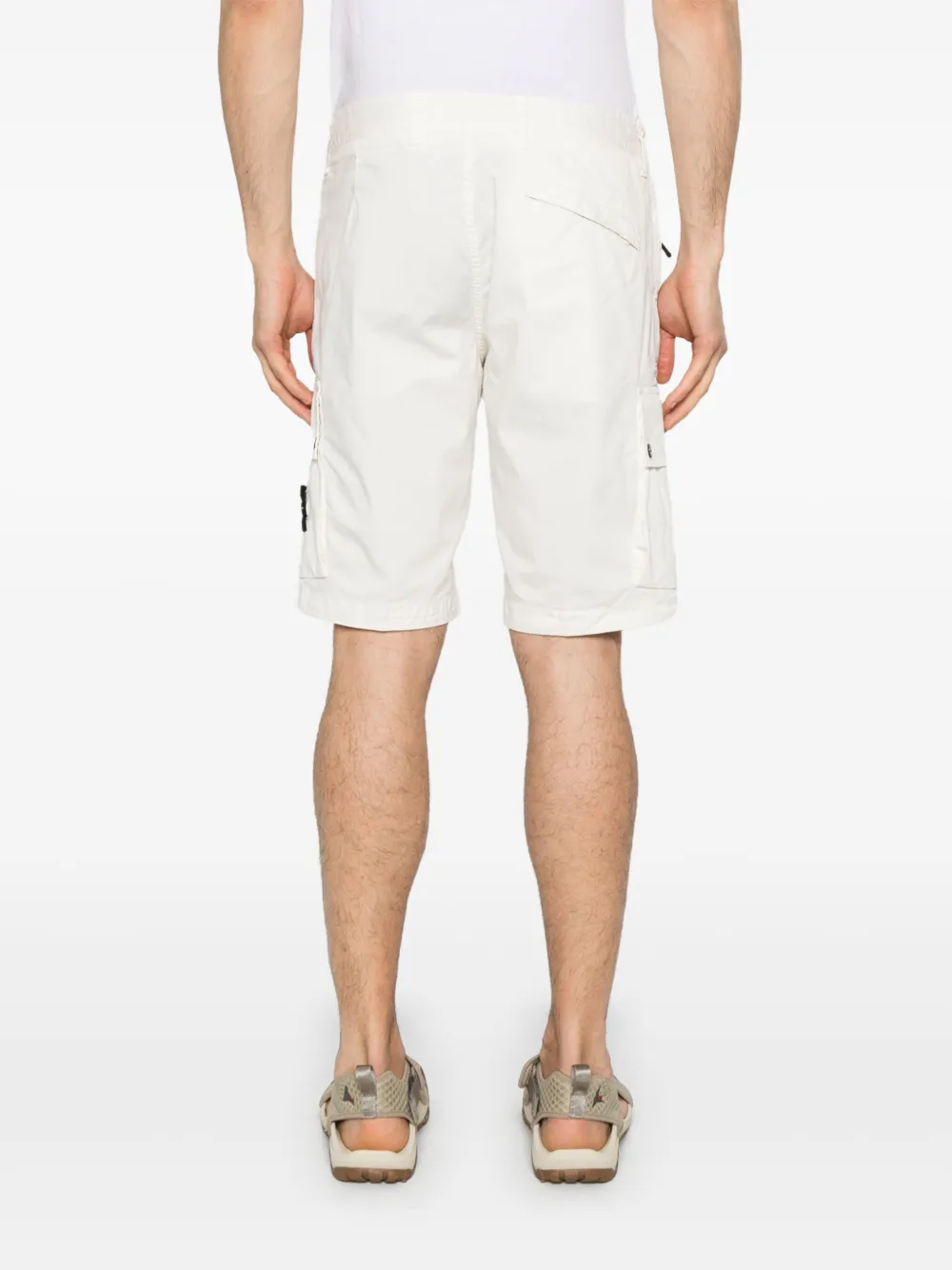 Stone Island Shorts met Compass-logopatch Wit