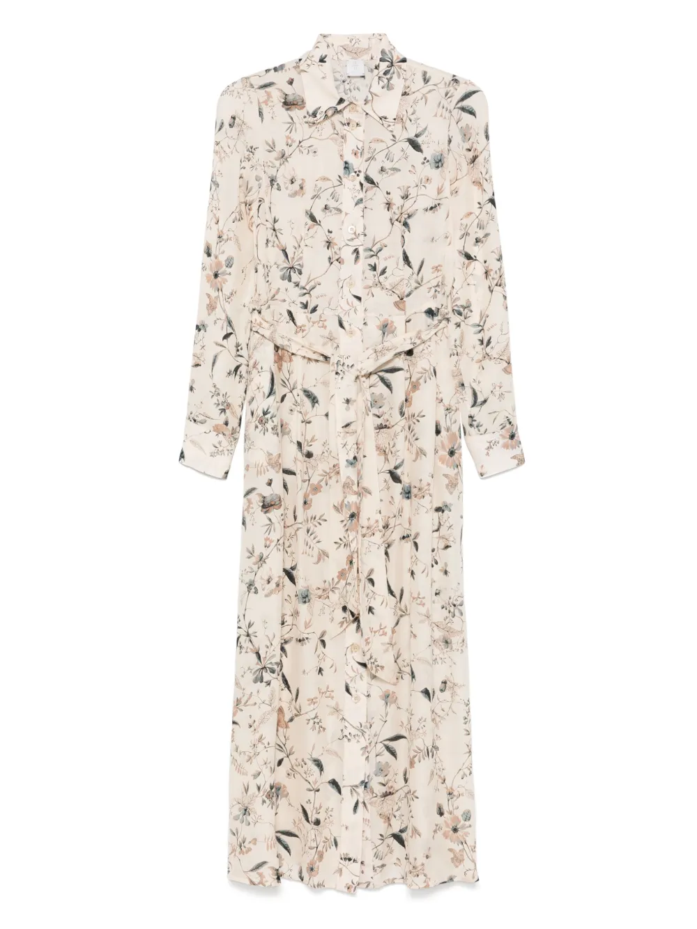 Eleventy robe longue à fleurs | tons neutres | Image 1