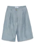 Barba linen shorts - Blue