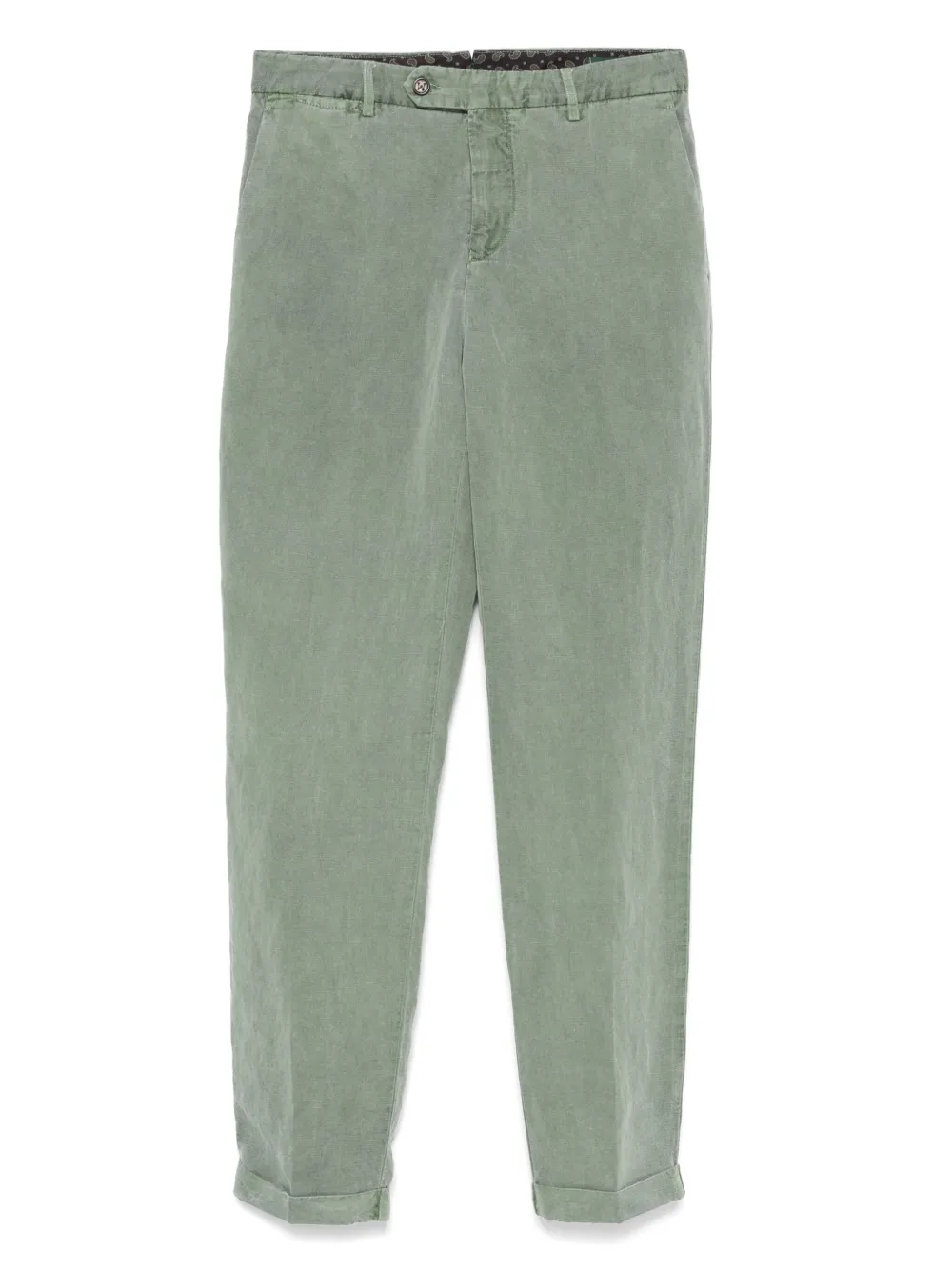 Berwich belt-loops trousers | Green | Image 1