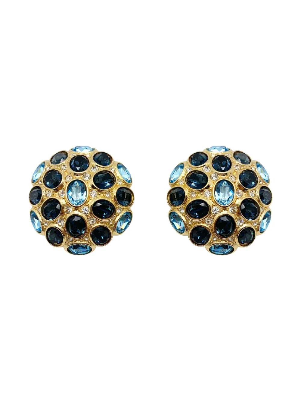 Christian Dior Pre-Owned 1980s Sapphire earrings - Oro