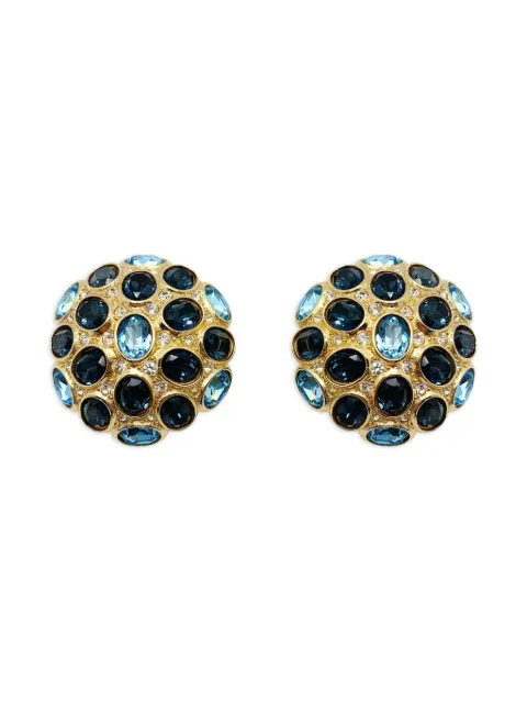 Christian Dior Pre-Owned 1980s Sapphire earrings