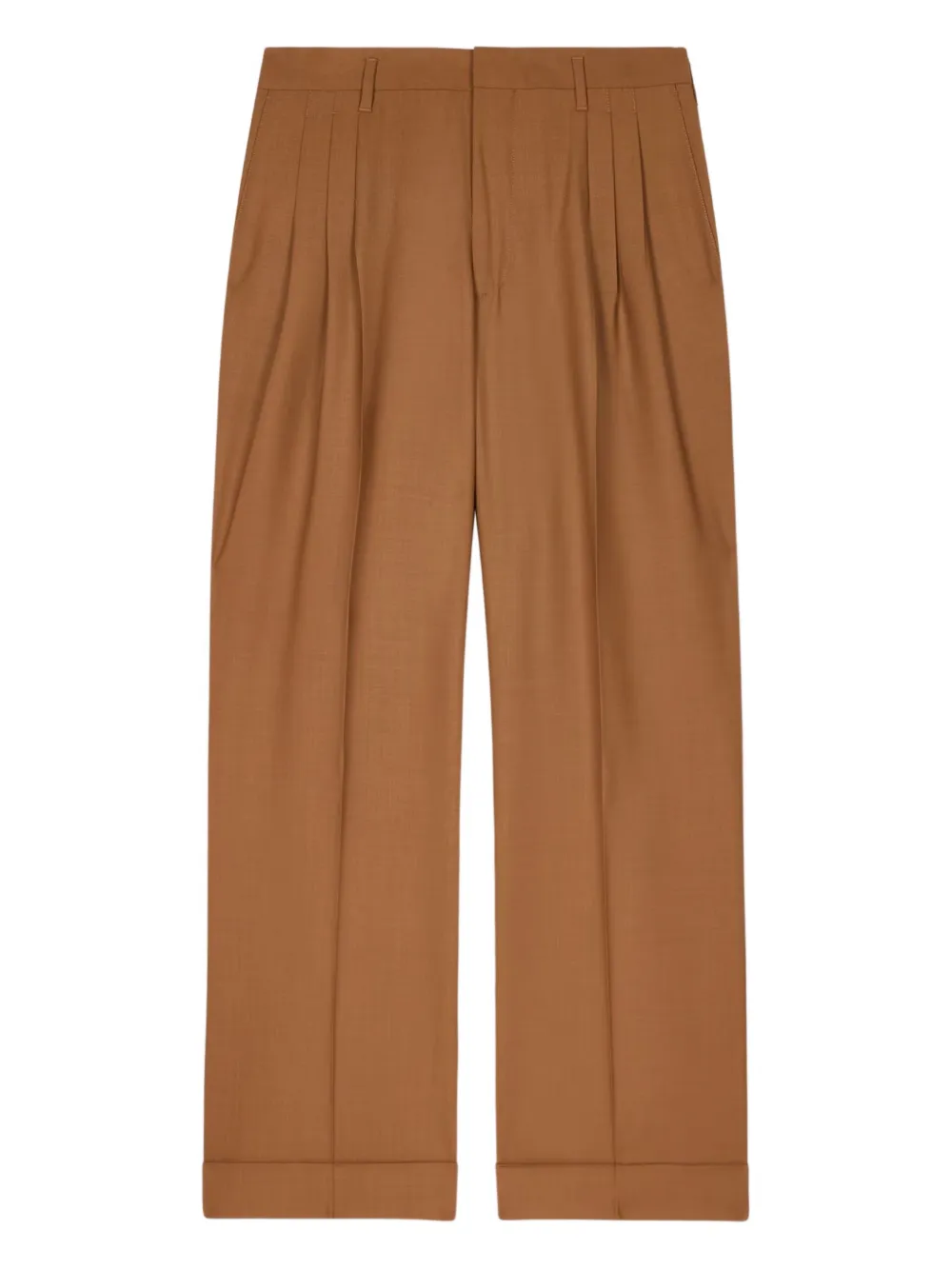 Paul Smith Wollen straight broek Bruin
