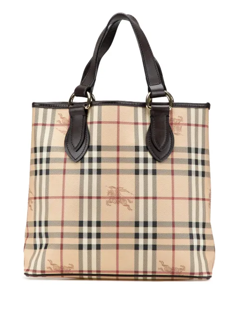 Burberry Pre-Owned tote con lona Haymarket Check revestida 2000-2024