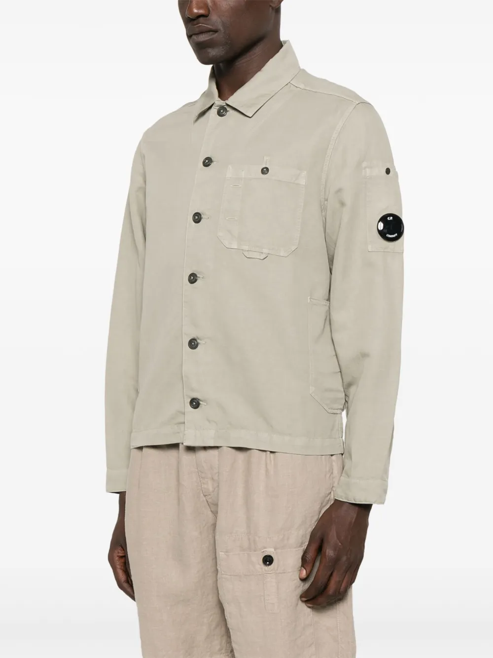 C.P. Company Shirtjack met Lens-detail Groen