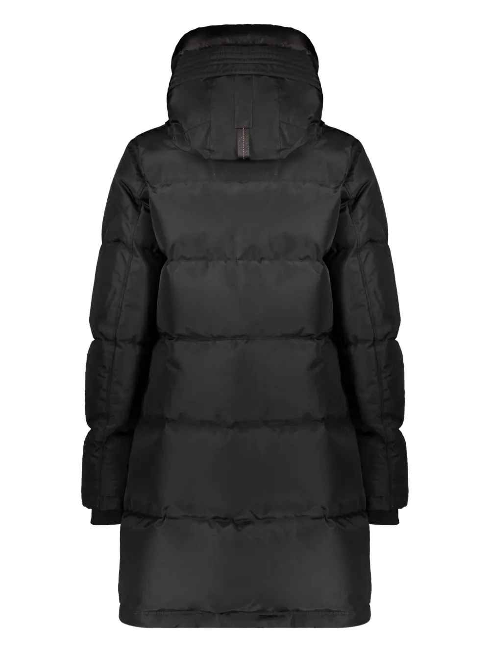 Parajumpers Hooded Logo-patch Down Jacket In Black