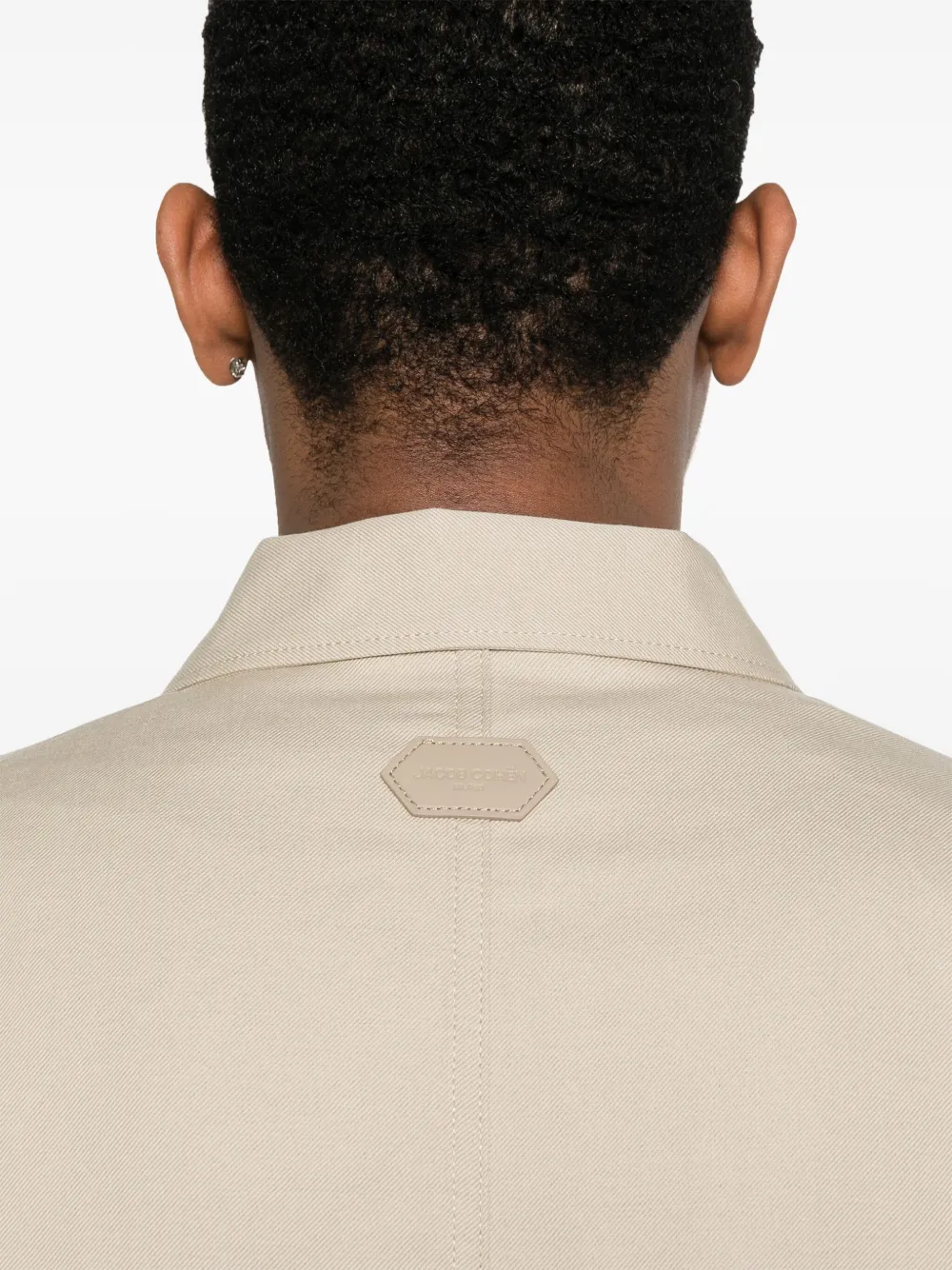 Jacob Cohën Shirtjack met logo-reliëf Beige
