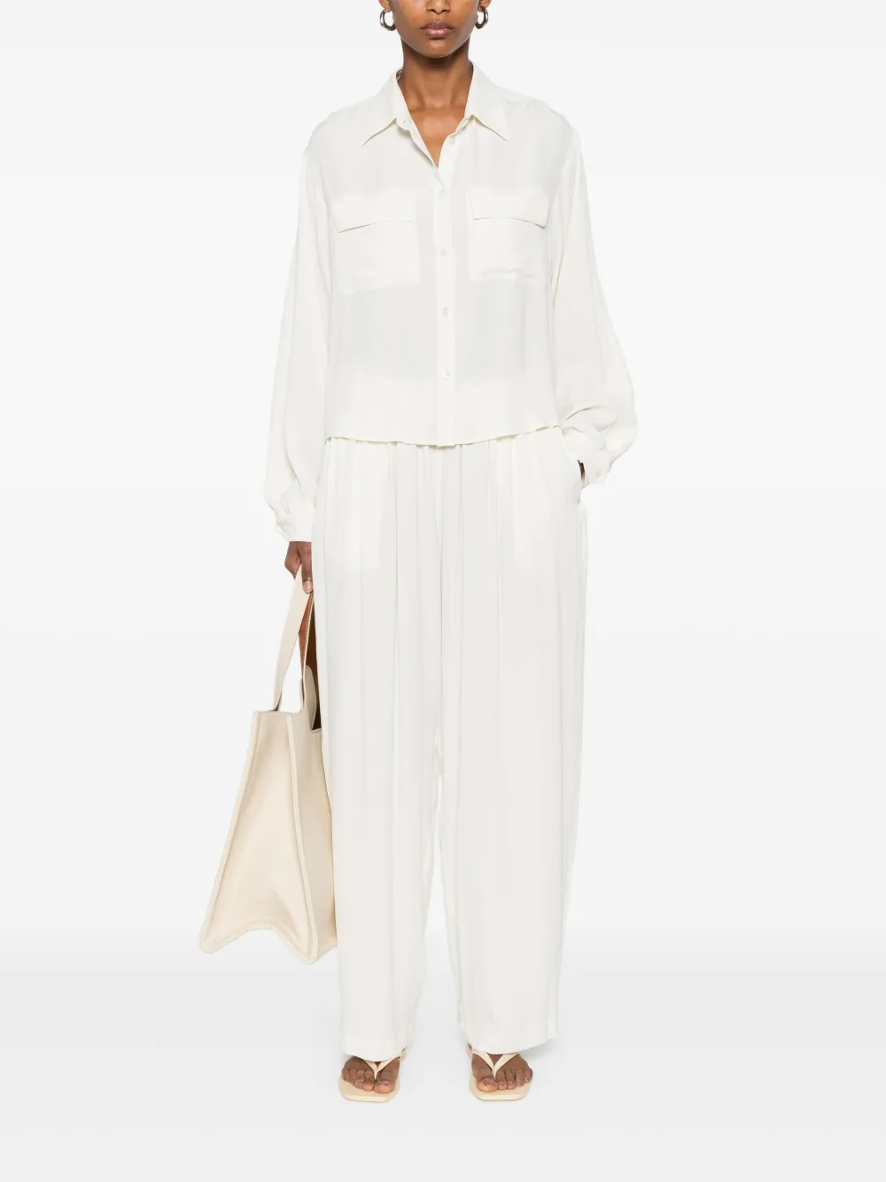 Grifoni crepe shirt - Beige