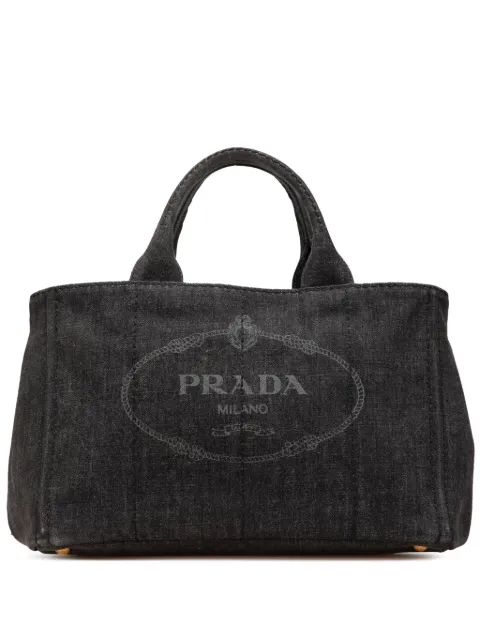 Prada Pre-Owned 2010-2024 Canvas Canapa Logo satchel