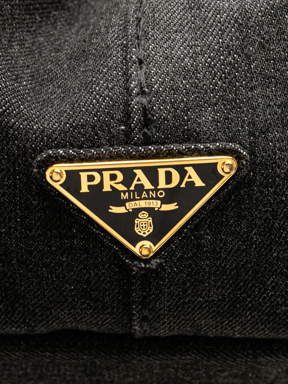 Pre-owned Prada 2010-2024 Canvas Canapa Logo Satchel In Black