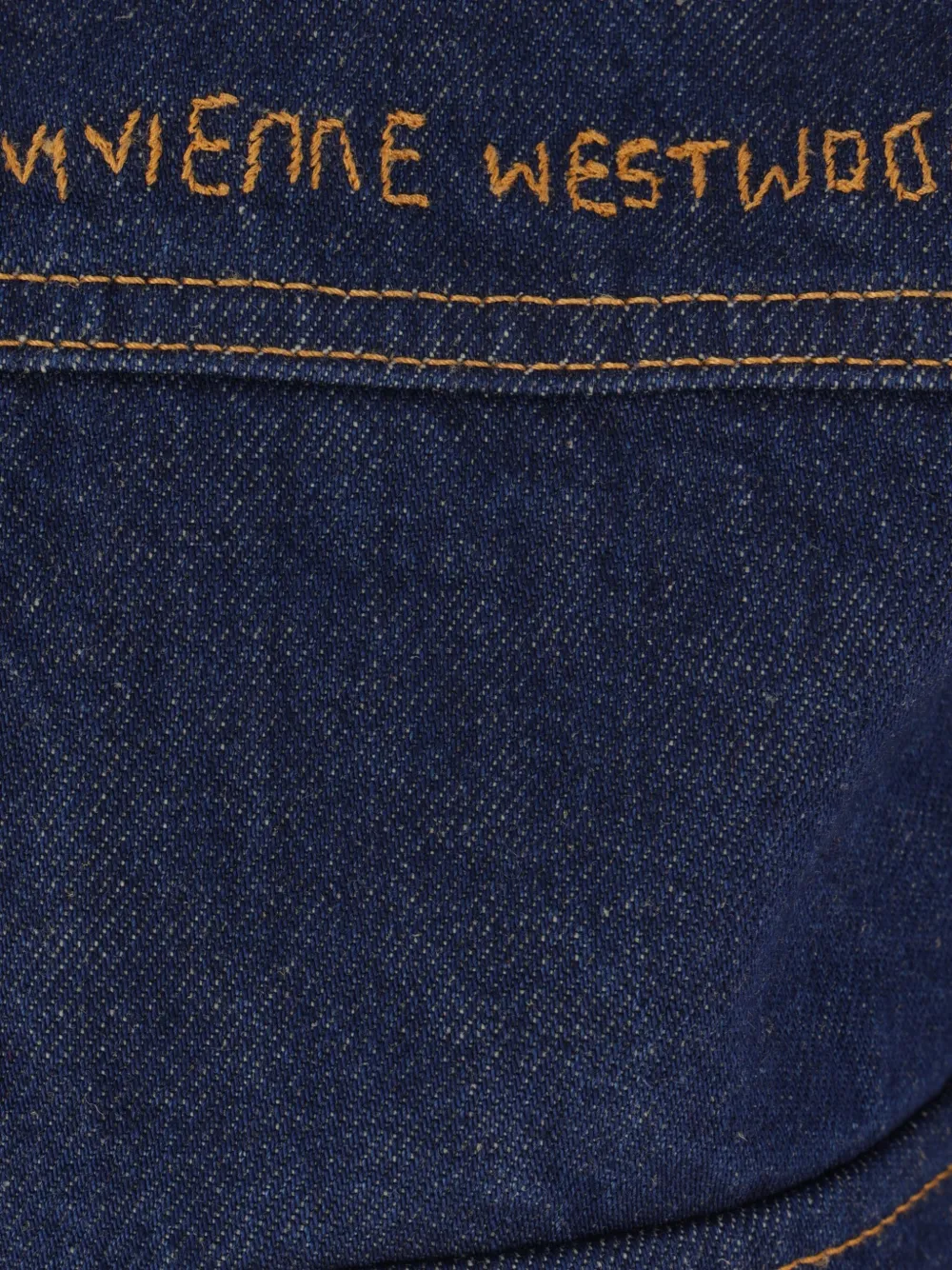 Vivienne Westwood Marlene cropped denim jack Blauw