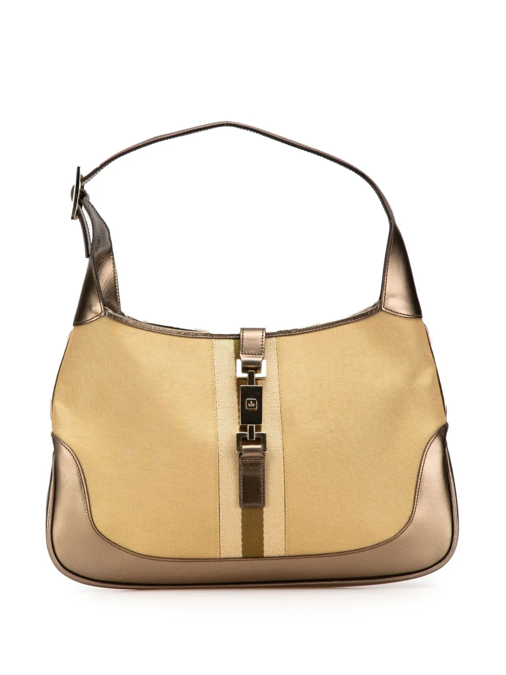 Gucci Pre-Owned 2000-2015 Canvas Web Jackie shoulder bag - Marrone