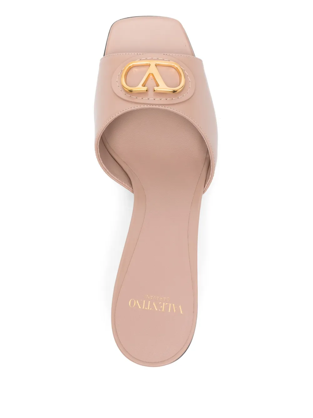 Valentino Garavani 60mm VLogo Signature sandals Neutrals