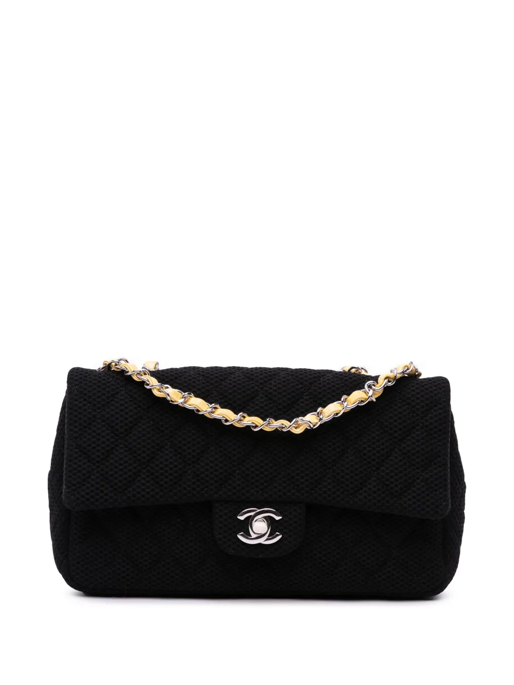CHANEL Pre-Owned 2009-2010 Medium Classic Mesh Single Flap shoulder bag | Black | Image 1