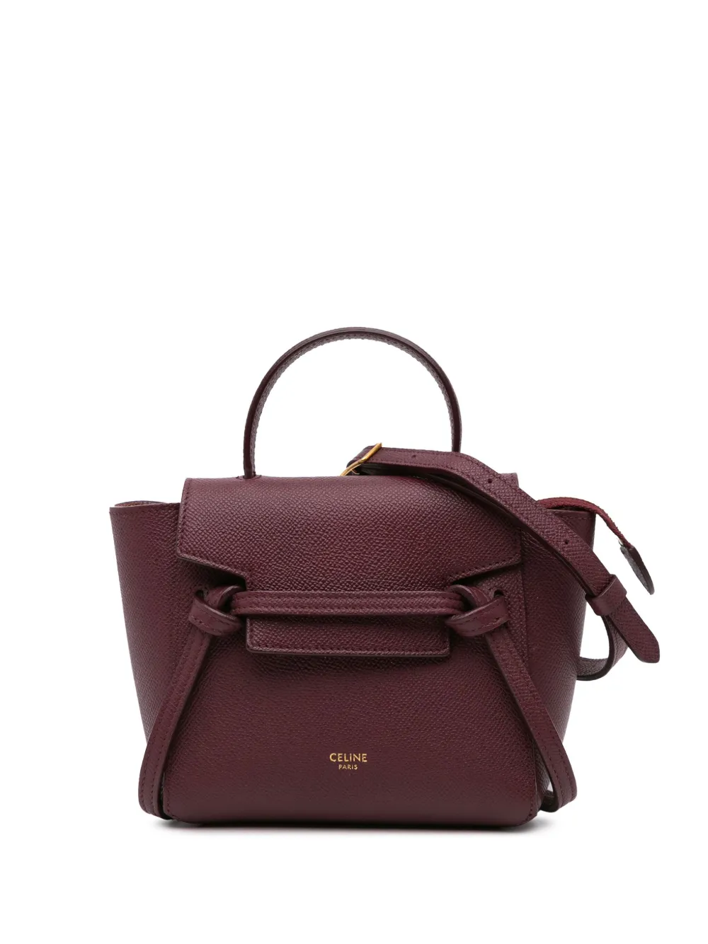 Céline Pre-Owned 2020 ピコ グレインカーフ ベルトバッグ サッチェル - レッド Céline Pre-Owned 2020 ピコ グレインカーフ ベルトバッグ サッチェル - レッド