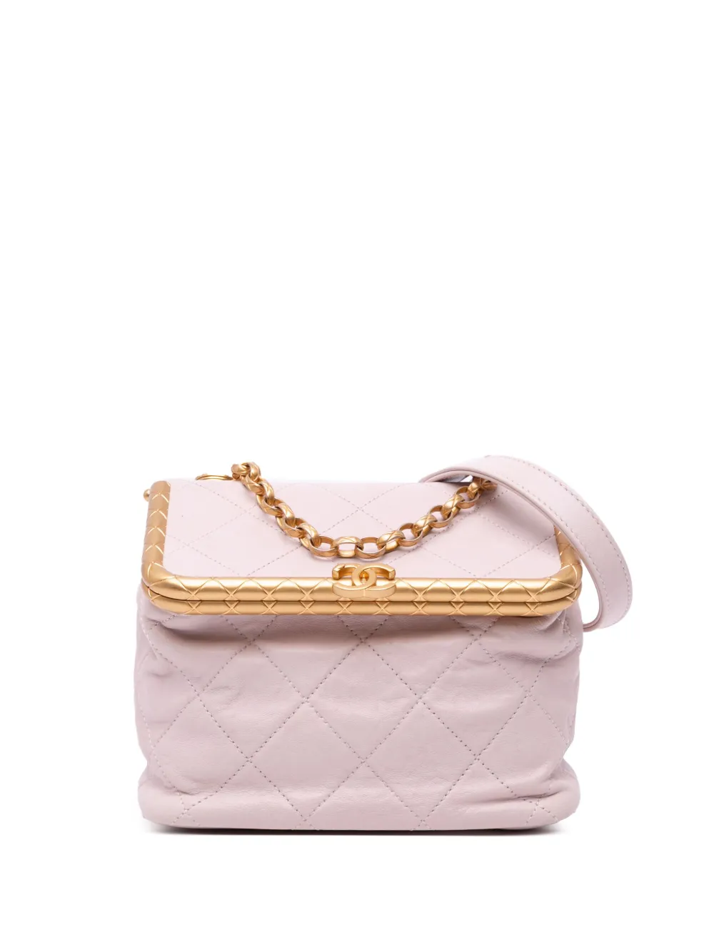 CHANEL Pre-Owned 2020 My Crush Kosmetiktasche aus gestepptem Lammleder | Rosa | Image 1