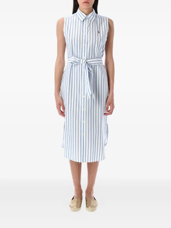 Polo Ralph Lauren ストライプ シャツドレス | ホワイト Polo Ralph Lauren ストライプ シャツドレス | ホワイト