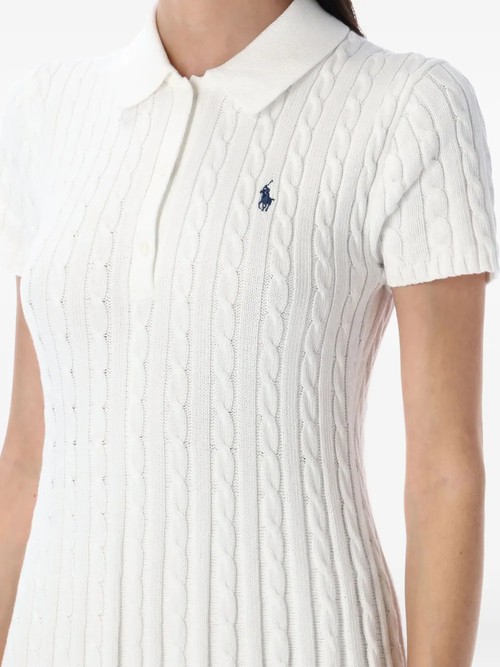 Polo Ralph Lauren Kabelgebreide polojurk Wit