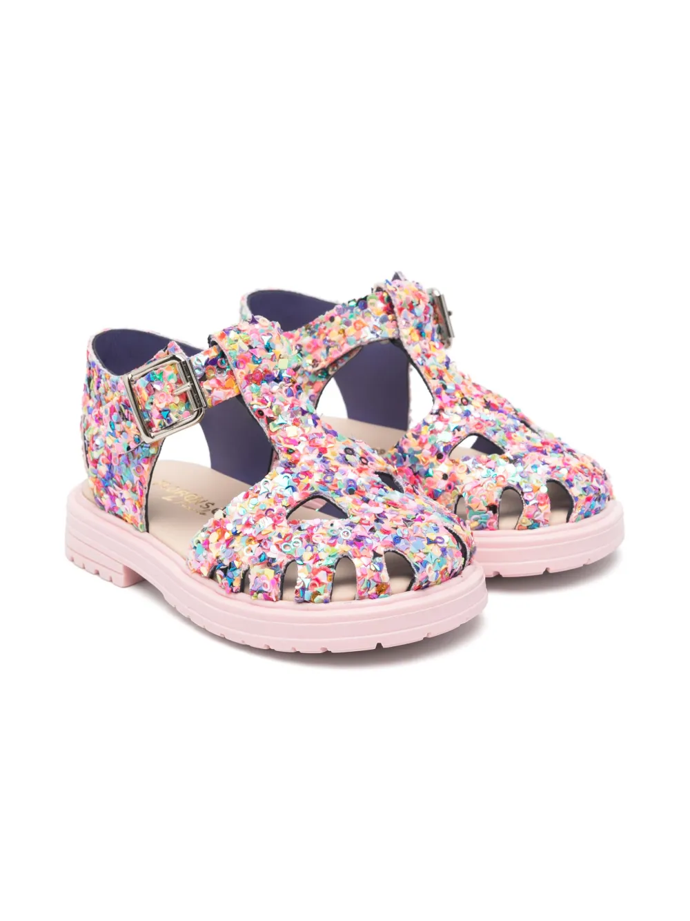 Florens Sandalen verfraaid met pailletten Roze