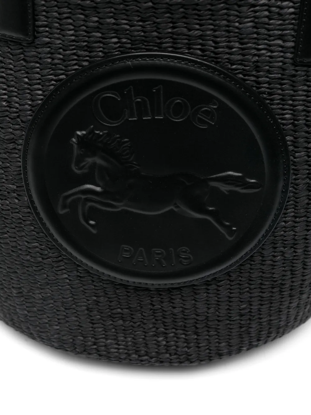 Chloé Shopper met logopatch Zwart