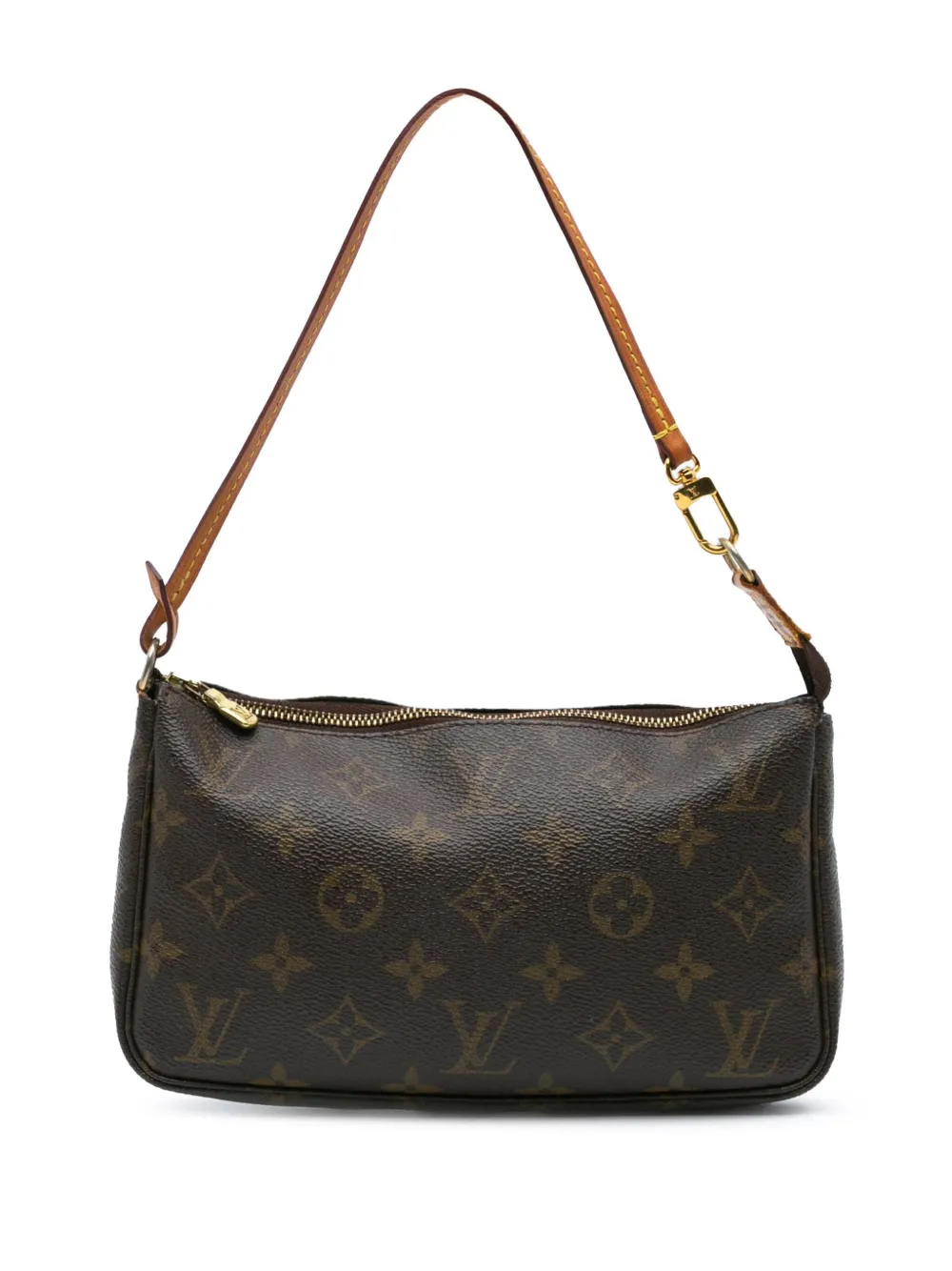 Louis Vuitton Pre-Owned 2001 モノグラム ポシェット アクセソワール ショルダーバッグ - ブラウン Louis Vuitton Pre-Owned 2001 モノグラム ポシェット アクセソワール ショルダーバッグ - ブラウン