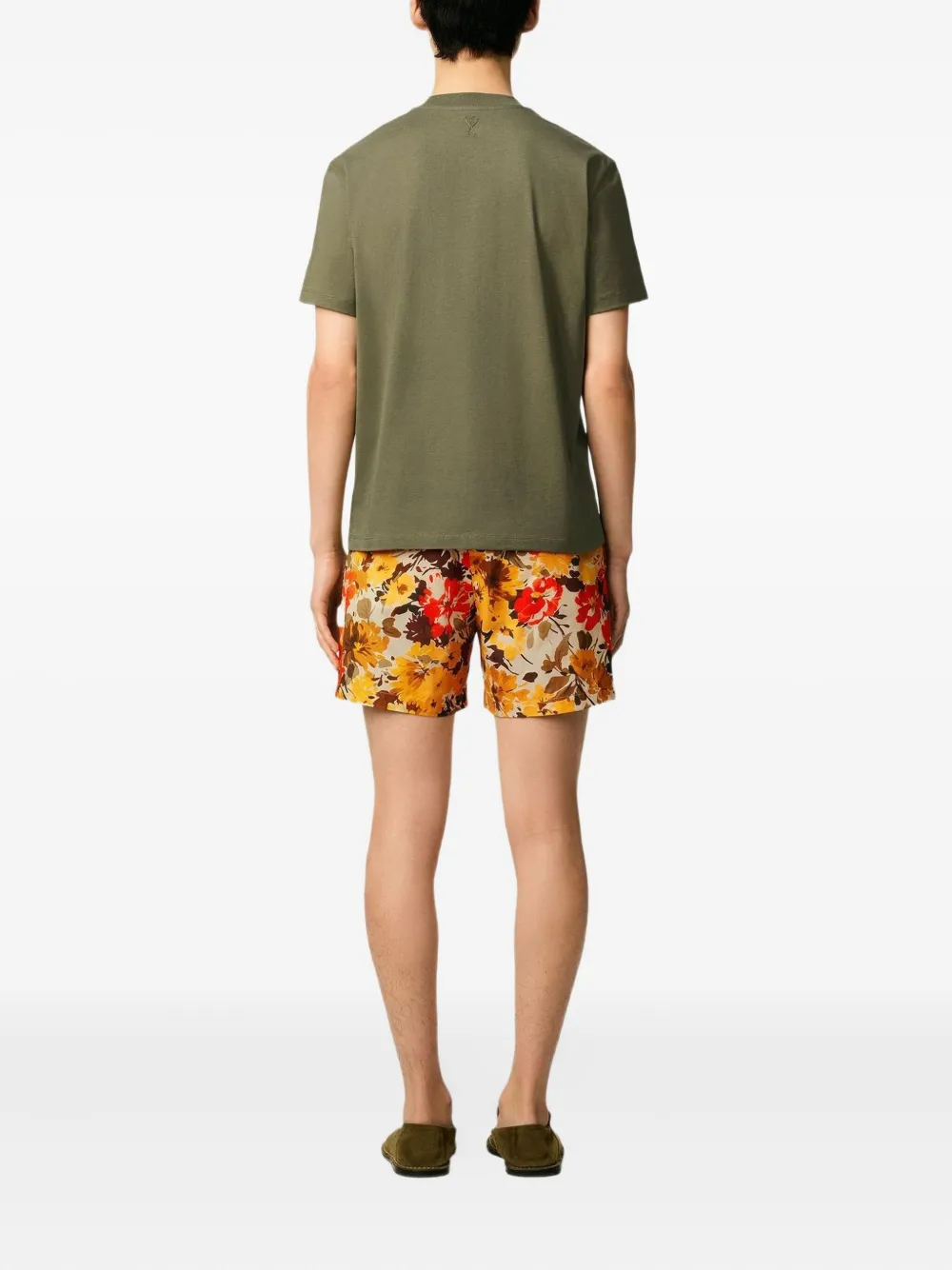 AMI Paris Katoenen T-shirt Groen